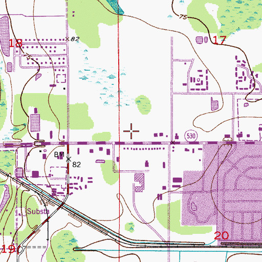 Topographic Map of Christian Life Center, FL