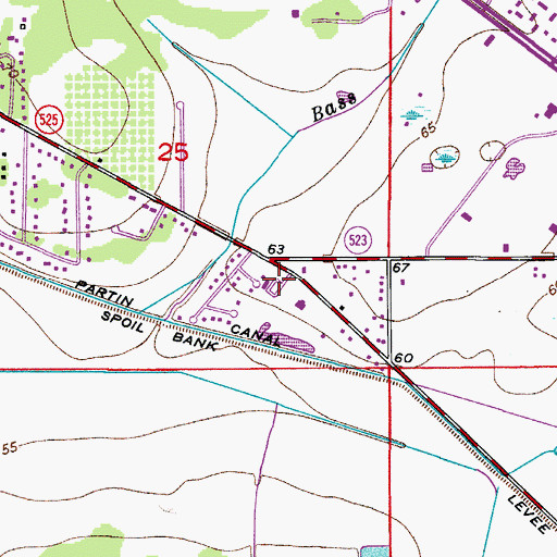 Topographic Map of Faith Baptist Church, FL