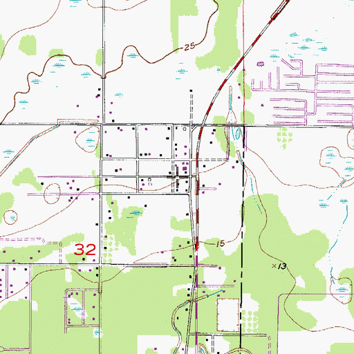 Topographic Map of Kellys Trailer Park Number 3, FL