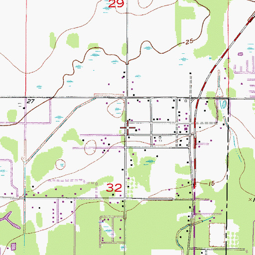 Topographic Map of Marion Mobile Home Park, FL