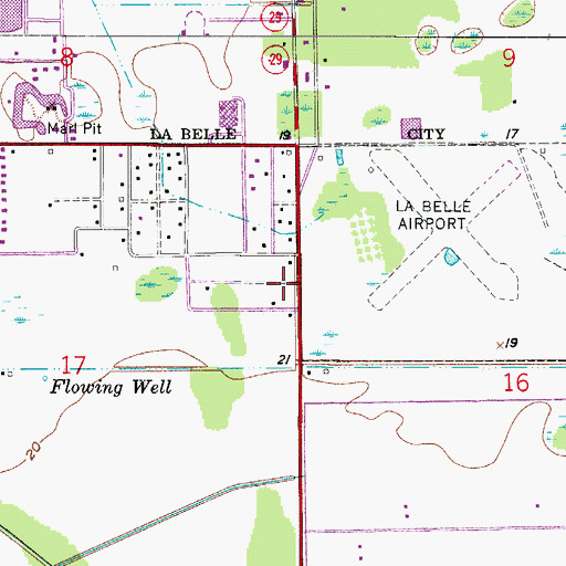 Topographic Map of Faith Chapel Pentecostal Church of God, FL