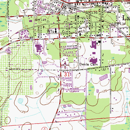 Topographic Map of Mac's Mobile Home Park, FL