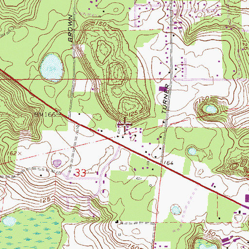 Topographic Map of Hill Circle Mobile Home Park, FL