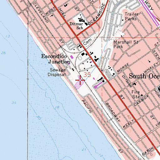 Topographic Map of Loma Alta Creek, CA