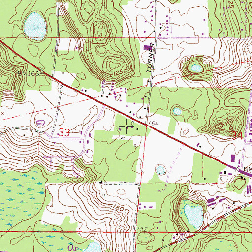 Topographic Map of West Pines Village Mobile Home Park, FL