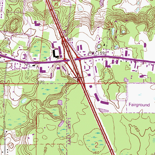 Topographic Map of Westgate Mobile Home Park, FL