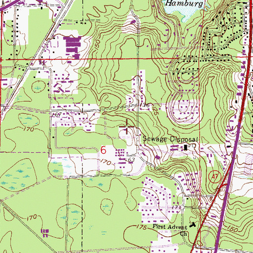 Topographic Map of Wesley Memorial United Methodist Church, FL