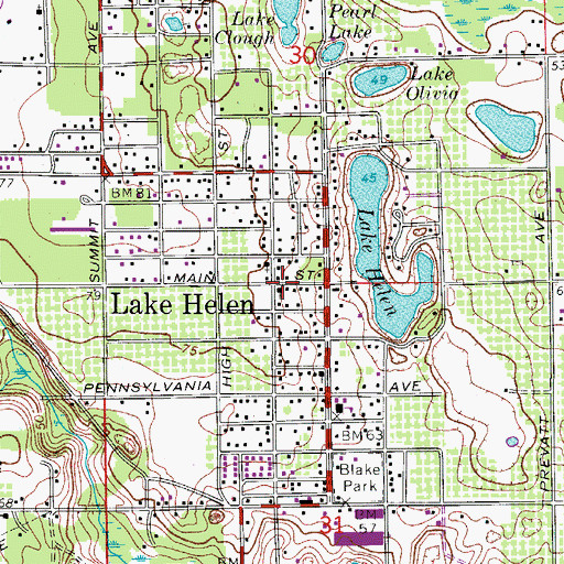 Topographic Map of First Congregational United Church of Christ, FL
