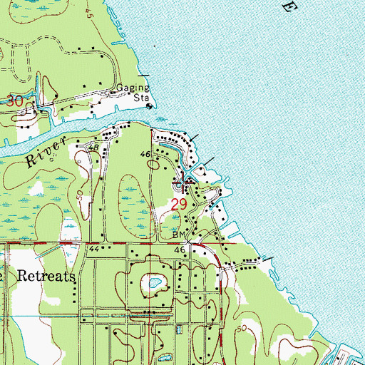 Topographic Map of Seminole Haven Mobile Home Park, FL