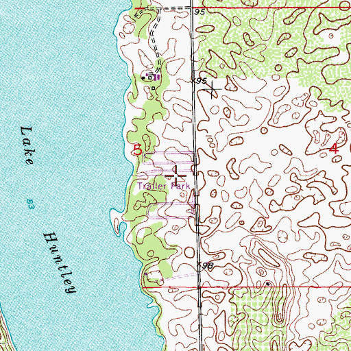 Topographic Map of Lakeside Village Mobile Home Park, FL