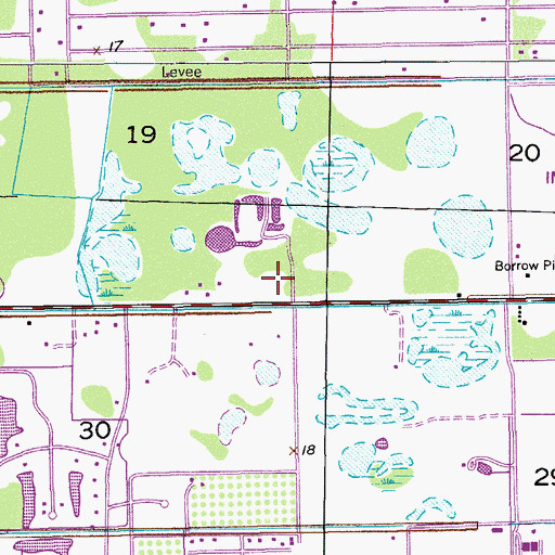 Topographic Map of National Museum of Polo and Hall of Fame, FL