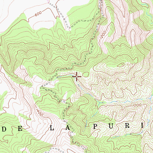 Topographic Map of Lomas De La Purificacion, CA