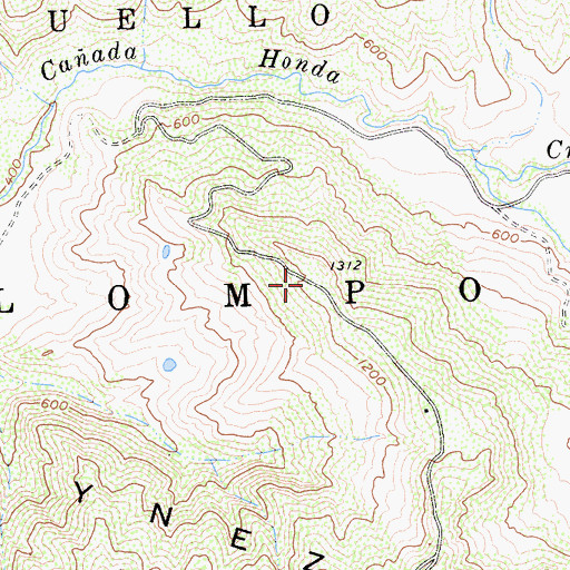 Topographic Map of Lompoc, CA