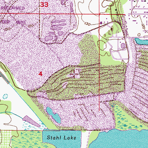 Topographic Map of Killian Greens Golf Club, FL