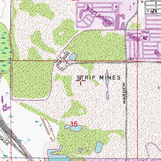 Topographic Map of Kings Point Par 3 Golf Course, FL