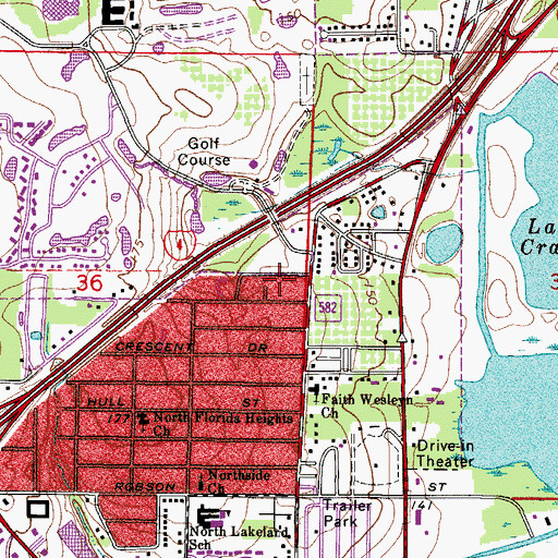 Topographic Map of Bartles Trailer Court, FL