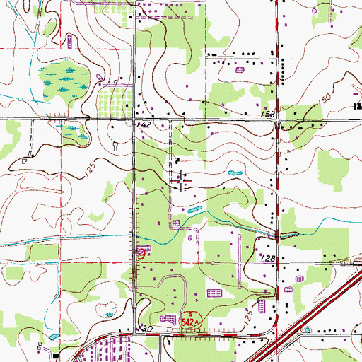 Topographic Map of Bella Vista Mobile Home Park, FL