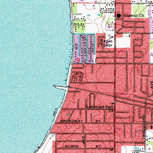 Topographic Map of Penny Royal Court Mobile Home Park, FL