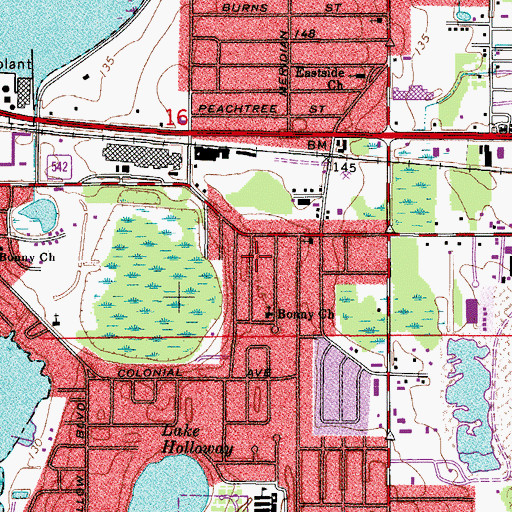 Topographic Map of Richard R Trailer Park, FL