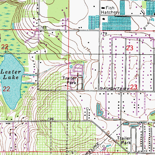Topographic Map of Scenic View Mobile Home Park, FL