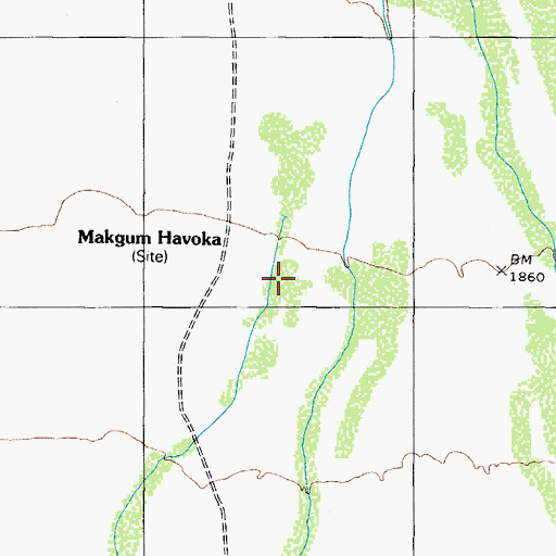 Topographic Map of Makgum Havoka, AZ