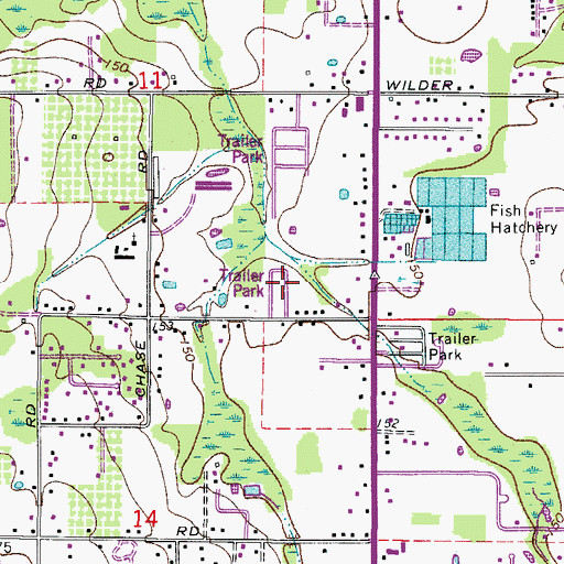 Topographic Map of Southwinds Mobile Home Park, FL