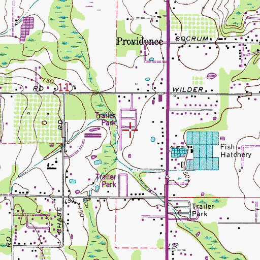 Topographic Map of Sundance Mobile Home Park, FL