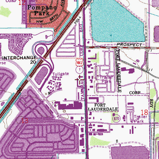 Topographic Map of San Casa Plaza, FL