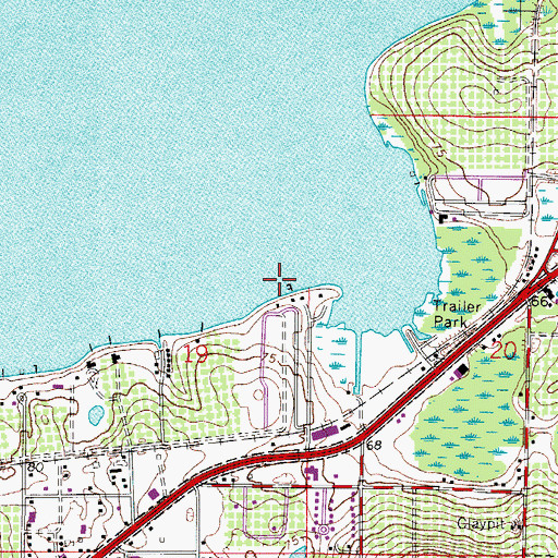 Topographic Map of Al Jana Fish Camp Boat Ramp, FL