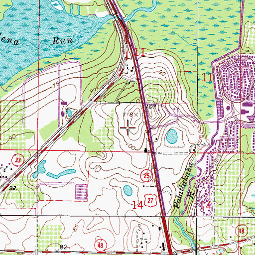 Topographic Map of Country Life I Mobile Home Park, FL