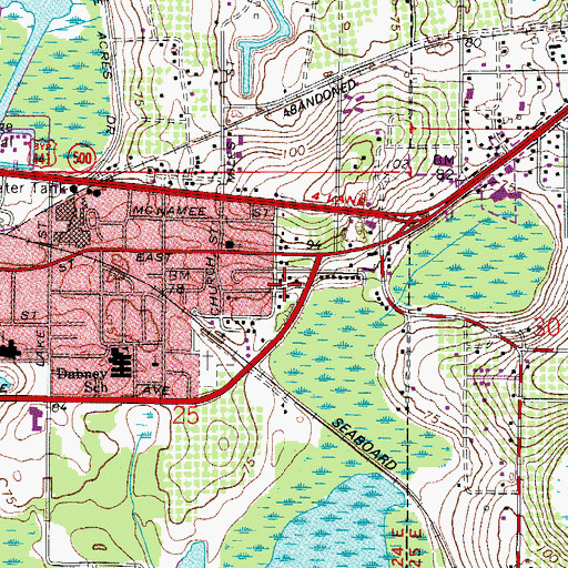 Topographic Map of Church of God by Faith, FL