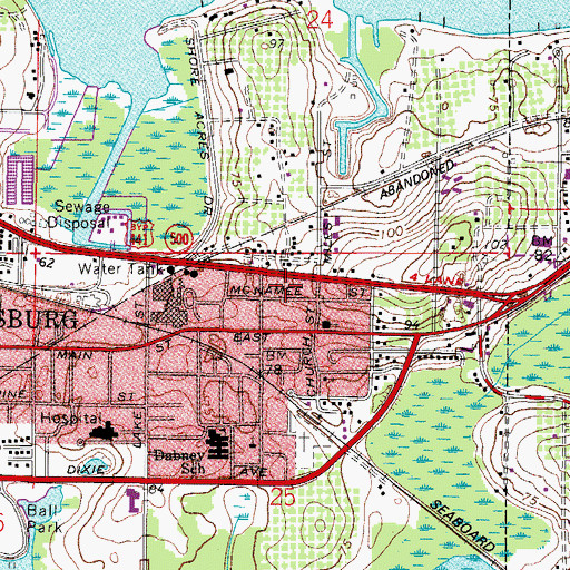 Topographic Map of House of God Church Keith Dominion, FL
