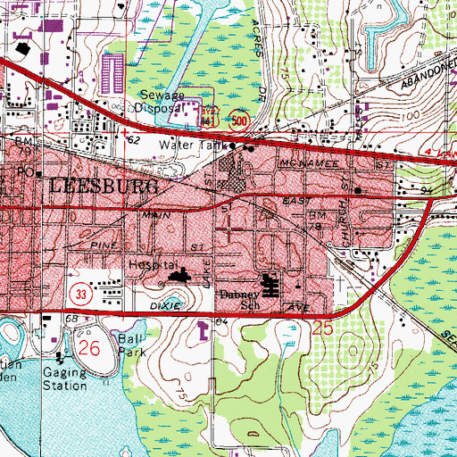 Topographic Map of Miracle Revival Deliverance Church, FL