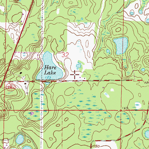 Topographic Map of Pleasant View Mobile Home Park, FL