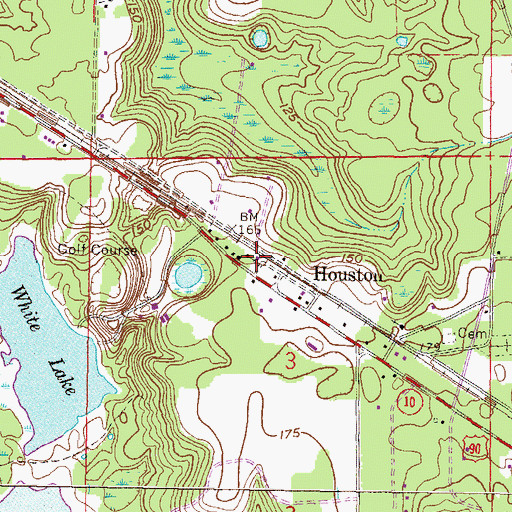 Topographic Map of Union Baptist Church, FL