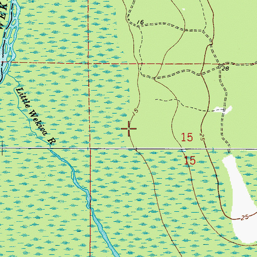 Topographic Map of Lehigh Golf and Resort, FL