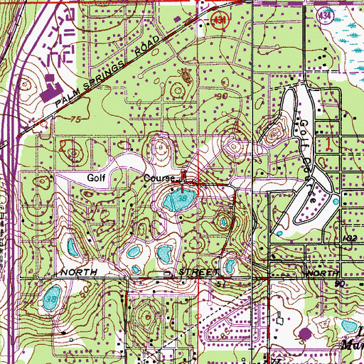 Topographic Map of Leisureville Fairway, FL