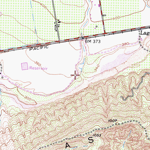 Topographic Map of Long Canyon, CA