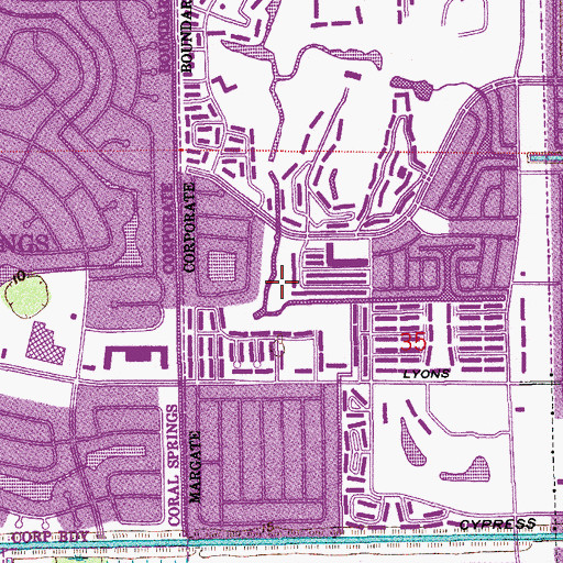 Topographic Map of Links at 434 Golf Course, FL