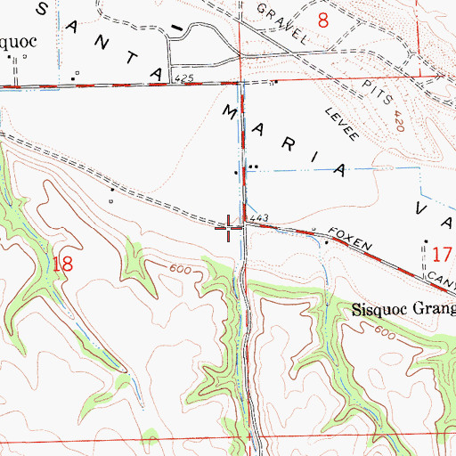 Topographic Map of Long Canyon, CA