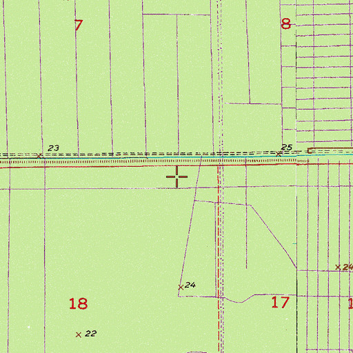 Topographic Map of Brevard County Utilities Department South Central Regional Wastewater Treatment Plant, FL