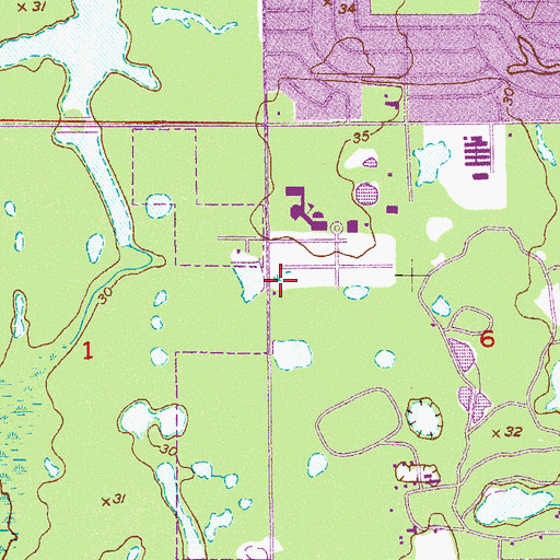 Topographic Map of Brevard Community College Melbourne Campus Preschool Child Development Center, FL