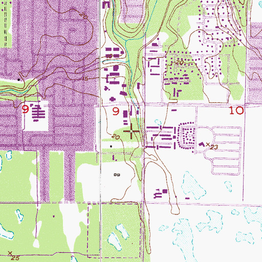 Topographic Map of Florida Institute of Technology Allen S Henry Building, FL