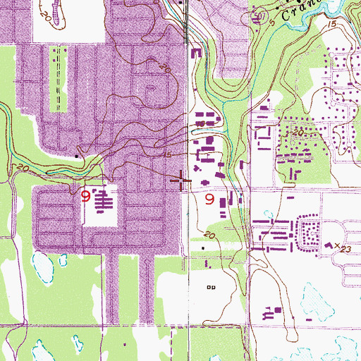Topographic Map of Florida Institute of Technology CAPS Counseling Center, FL