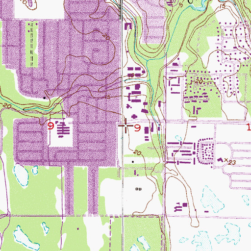 Topographic Map of Florida Institute of Technology F W Olin Life Sciences Building, FL