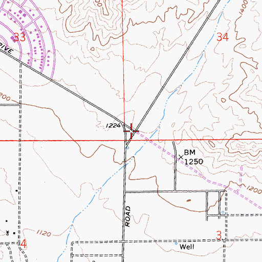 Topographic Map of Long Canyon, CA