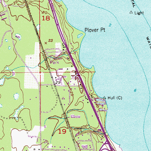 Topographic Map of Big Oak Trailer Park, FL