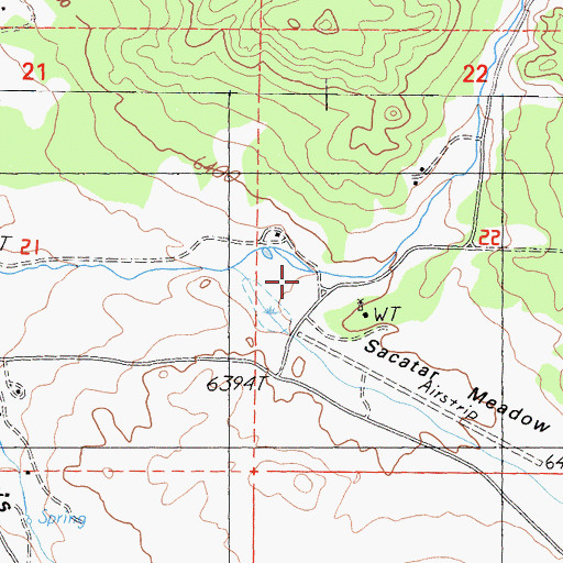 Topographic Map of Long Canyon, CA