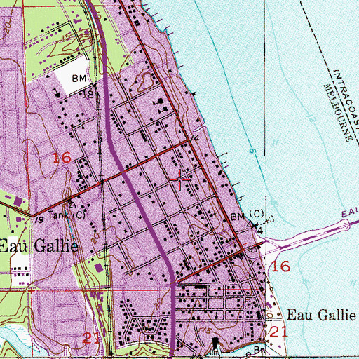 Topographic Map of Arch Angel Michael Coptic Orthodox Church, FL