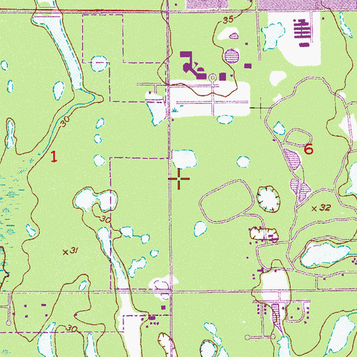 Topographic Map of Chapel of the Holy Family, FL